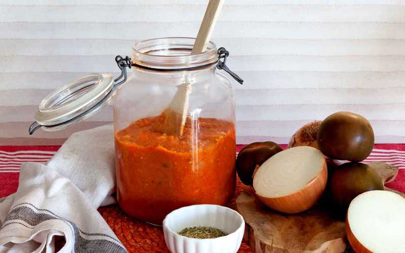 Salsa de tomate casera muy saludable